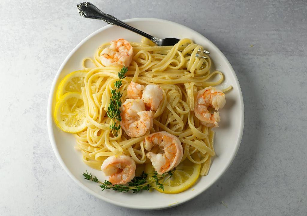 Lemon Shrimp Scampi Pasta