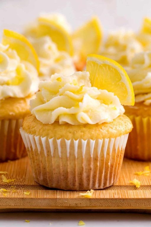 Lemon Zest Box Cupcakes with Lemon Glaze