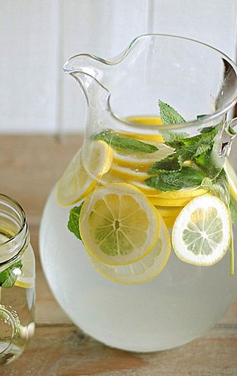 Lemon and Mint Detox Water