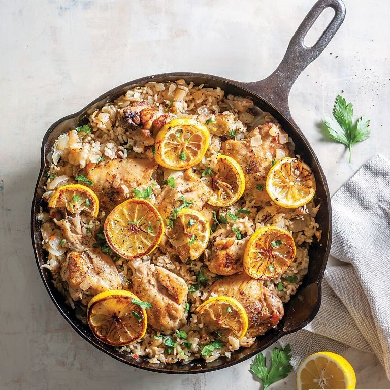Lemon-Garlic Knorr Chicken and Rice