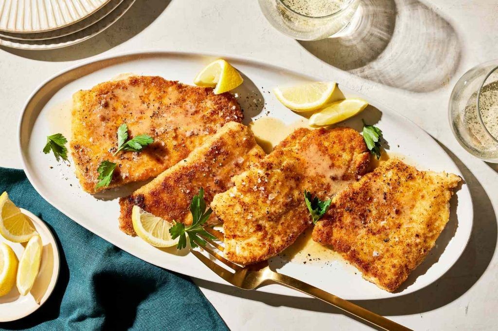 Lemon-Herb Pan-Fried Flounder with Garlic Butter