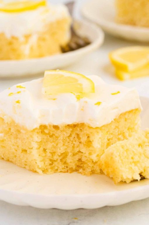 Lemon-Skittle Sheet Cake with Creamy Icing
