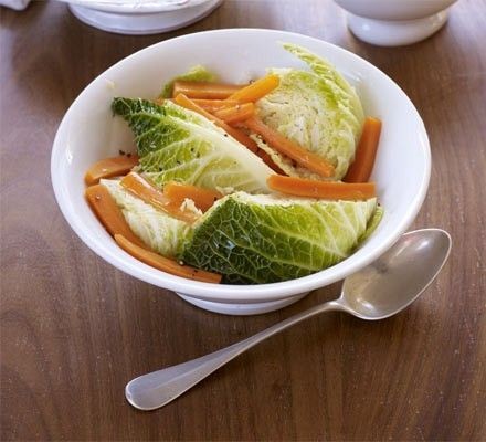 Lenten Braised Cabbage with Carrots