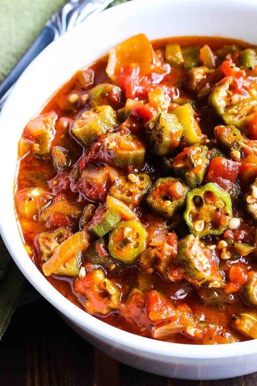 Lenten Okra and Tomato Stew