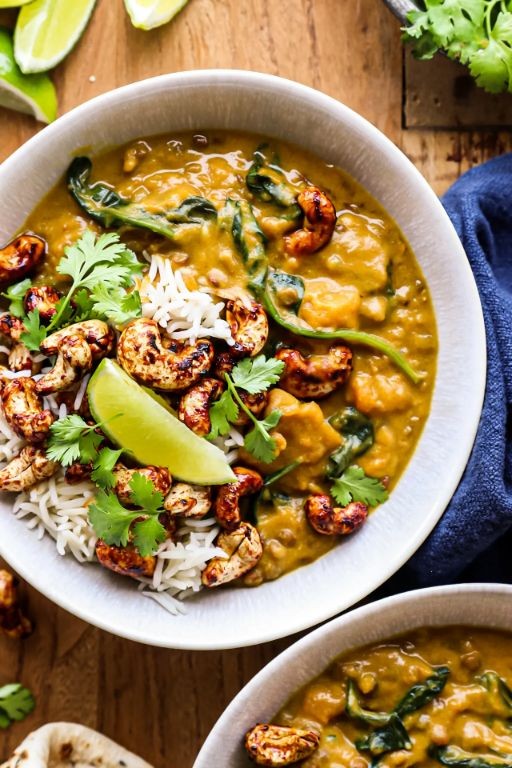 Lenten Pumpkin and Lentil Curry