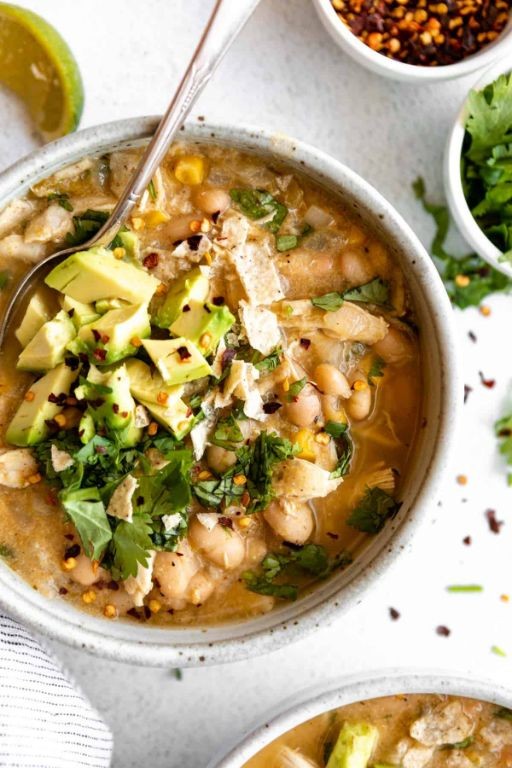 Lentil and Chicken Chili with Avocado