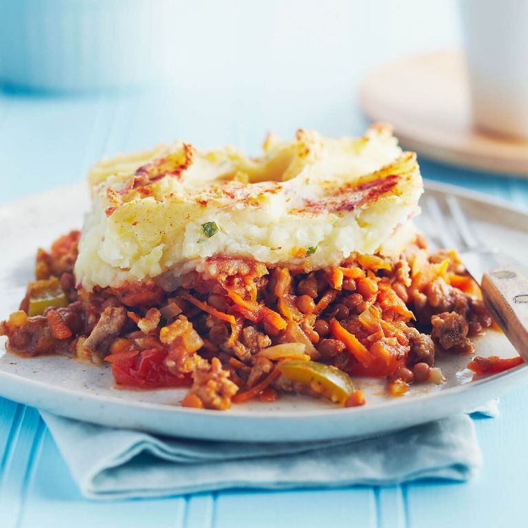 Lentil and Chicken Shepherd’s Pie