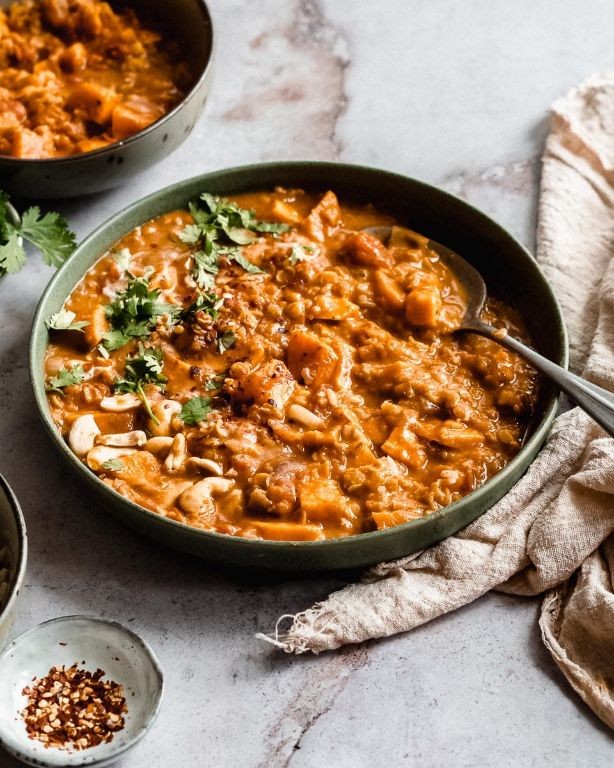 Lentil and Potato Curry with Coconut Milk