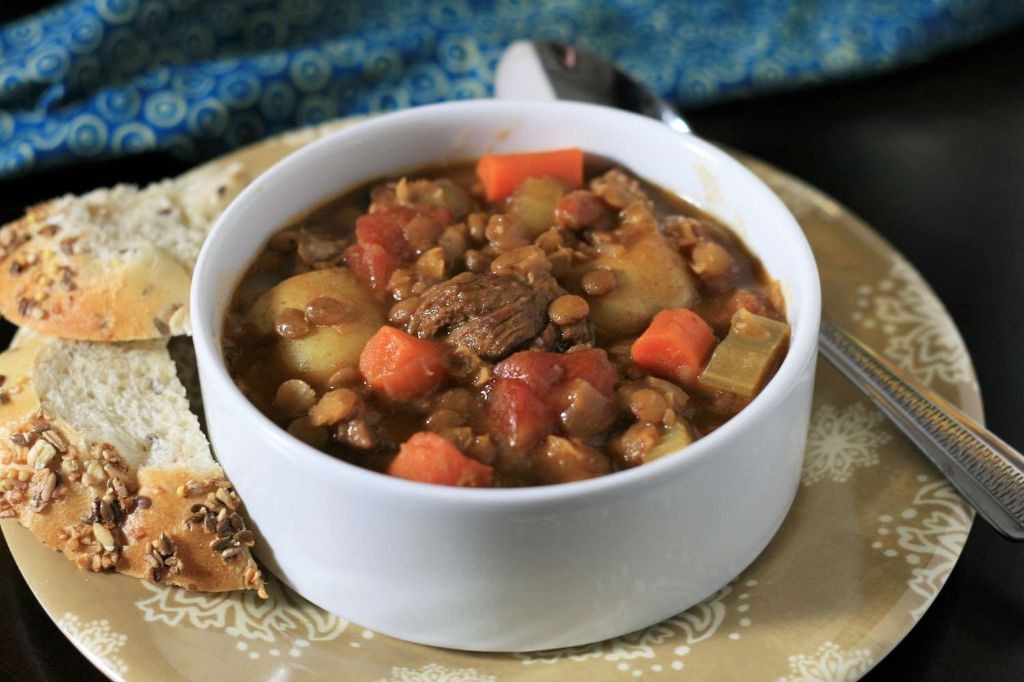 Lentil and Stew Meat Stew