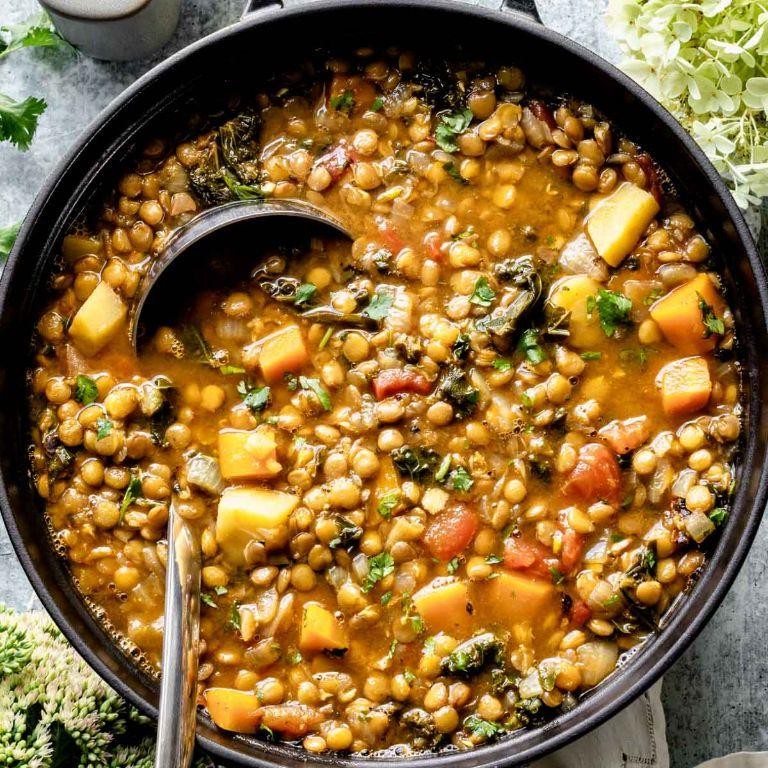 Lentil and vegetable soup