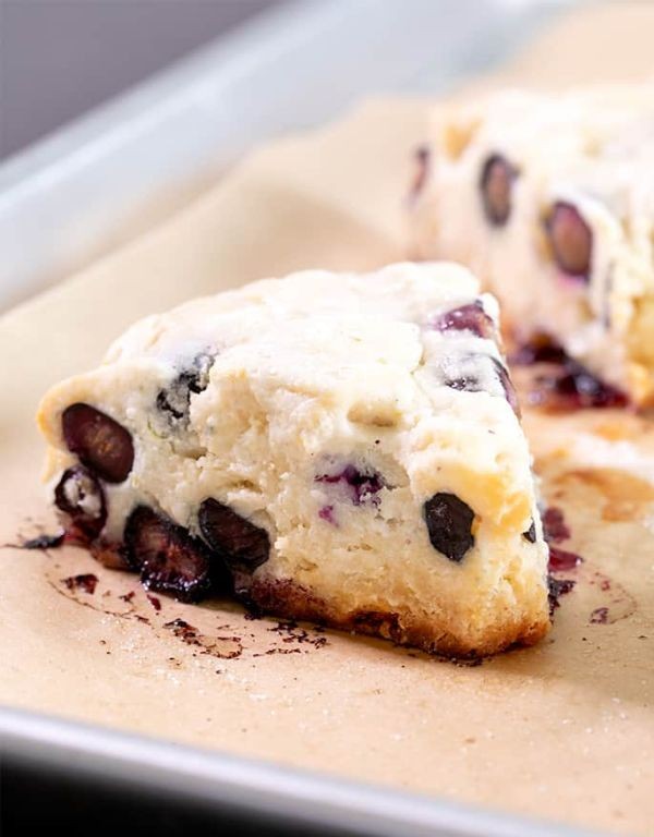 Light Gluten-Free Blueberry Scones