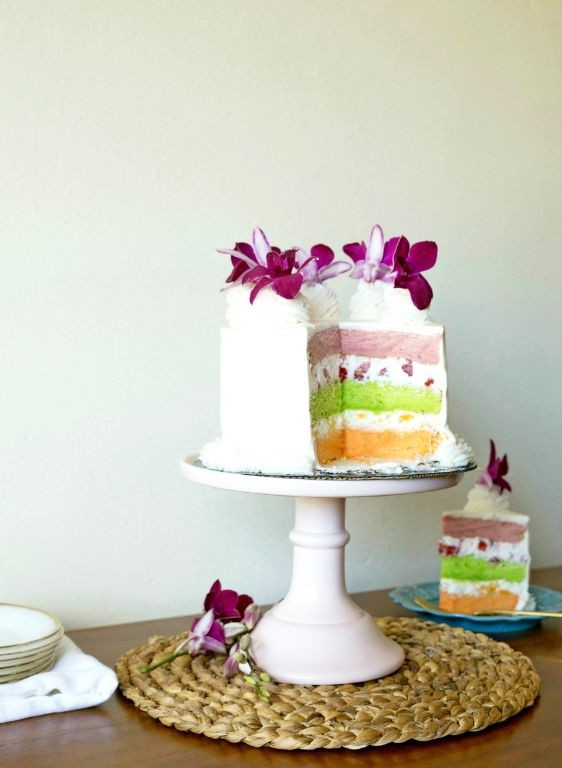 Lilikoi (Passion Fruit) Chiffon Hawaiian Cake