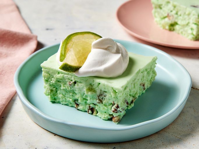 Lime Jello with Coconut and Pineapple