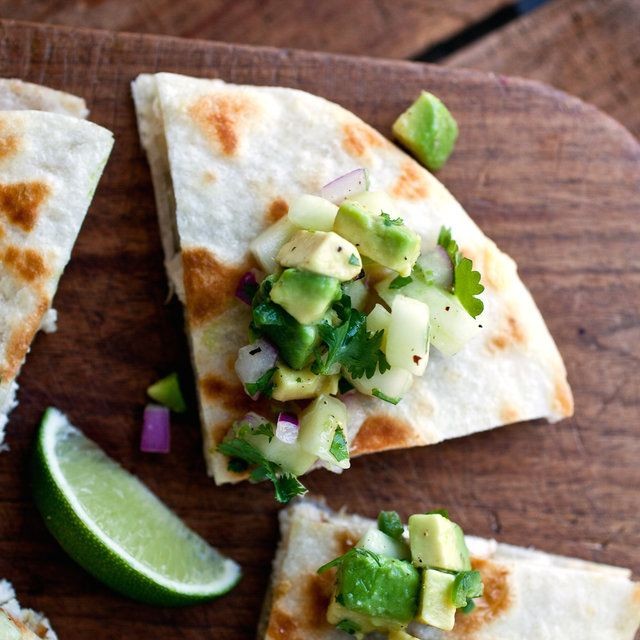 Lipton Onion Soup Chicken Quesadillas with Avocado