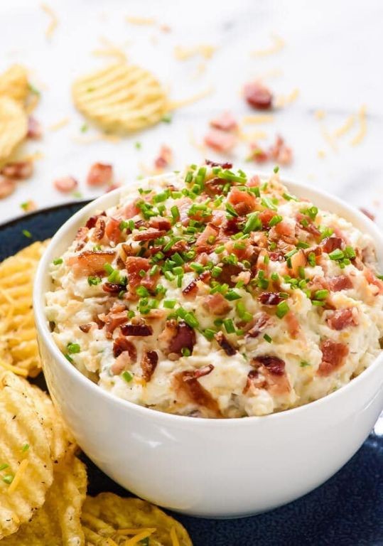 Loaded Baked Potato Boat Dip