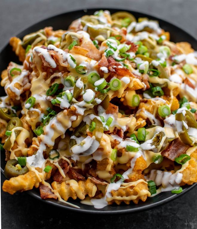 Loaded Cheese and Bacon Fries