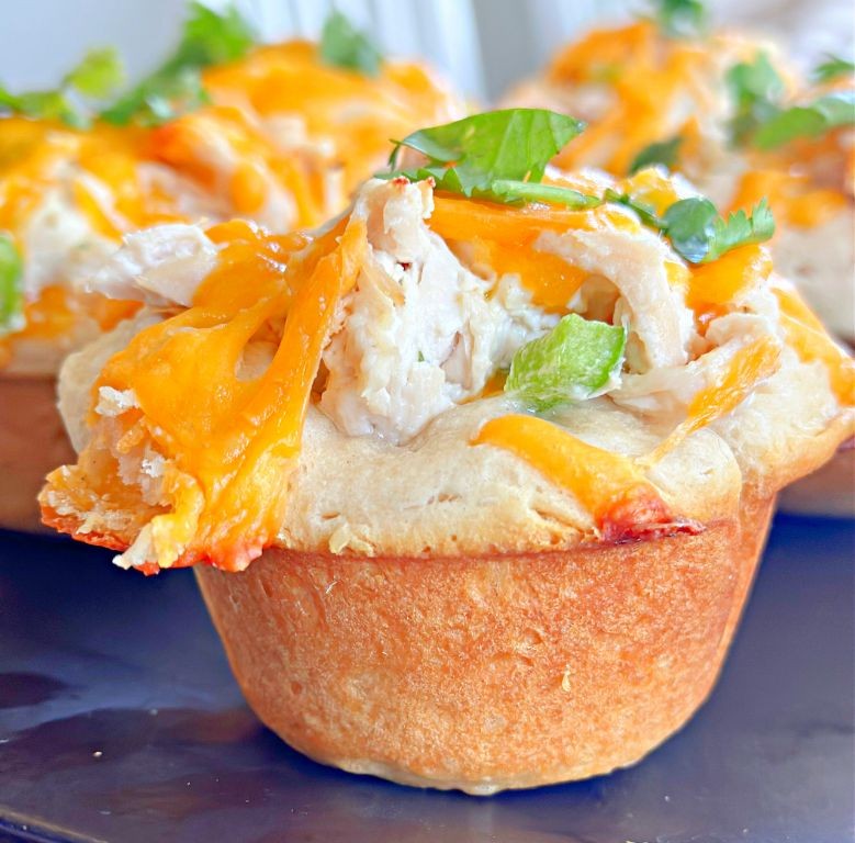 Loaded Chicken and Cheese-Stuffed Biscuits