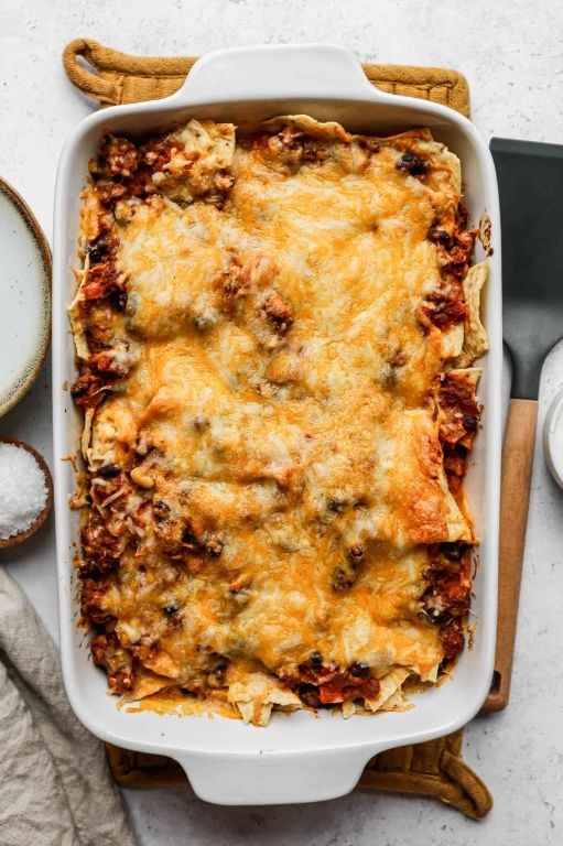 Loaded Ground Beef Nacho Casserole