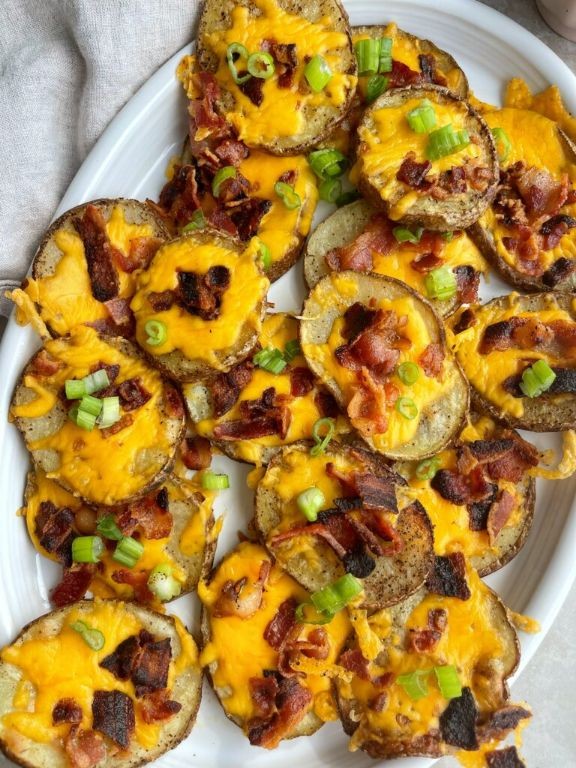 Loaded Mini Potato Bites with Bacon and Cheddar