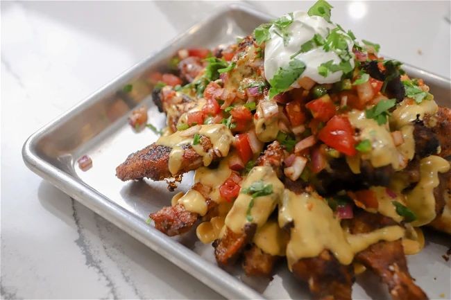 Loaded Nacho Cheese Baked Wings