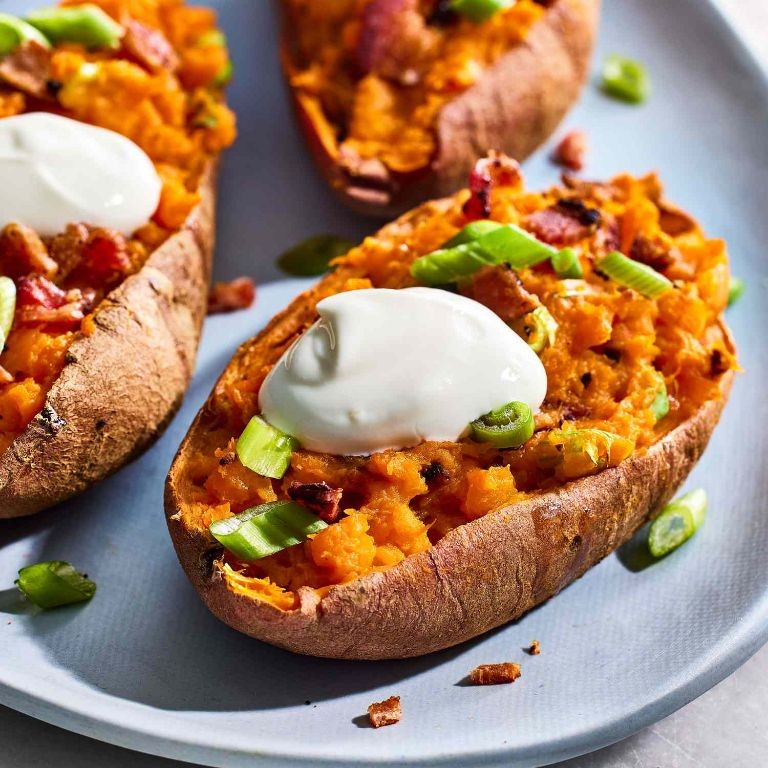 Loaded Stuffed Sweet Potatoes