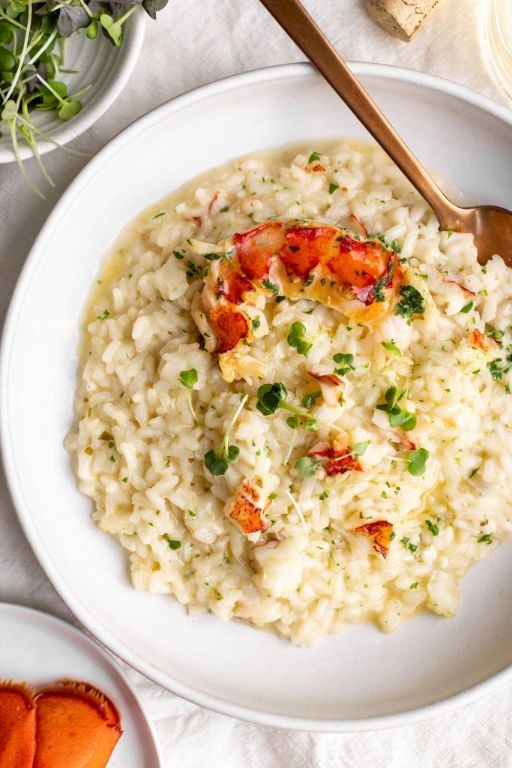 Lobster Newburg Risotto with Parmesan