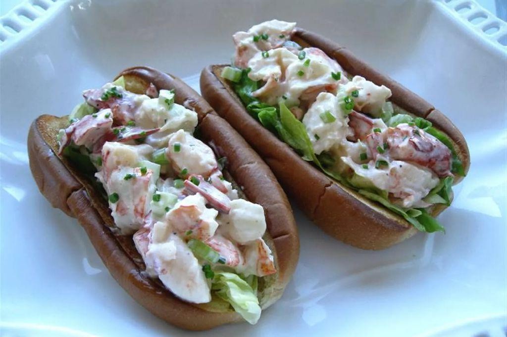 Lobster Roll Sandwich with Lemon Mayo