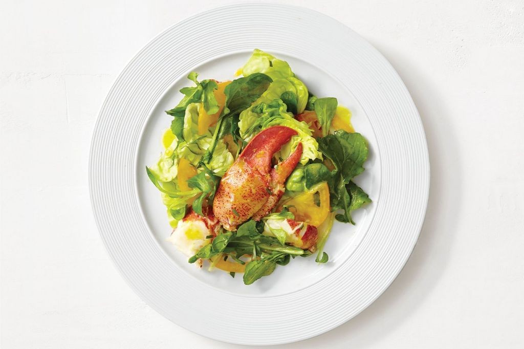 Lobster and Kale Salad with Lemon Vinaigrette