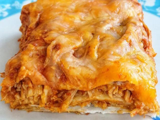 Low-Carb Chicken Enchilada Bake
