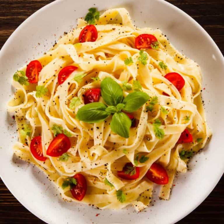 Low-Carb Shrimp Pasta with Almond Flour Noodles