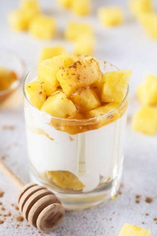 Low-Fat Cottage Cheese with Pineapple Chunks