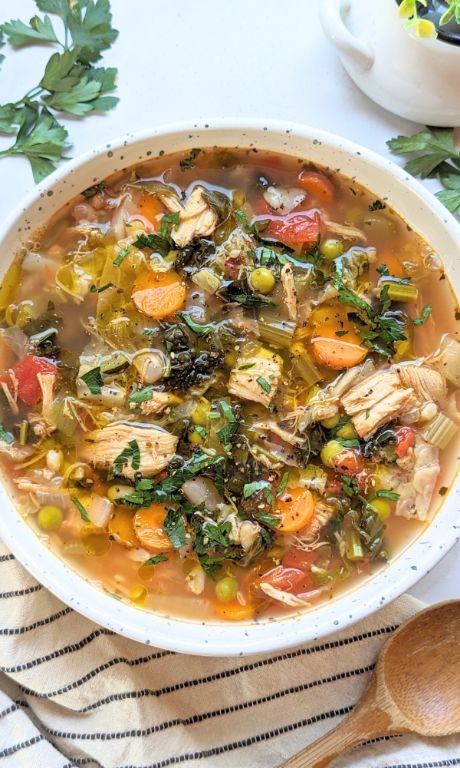 Low-Sodium Vegetable Chicken Soup