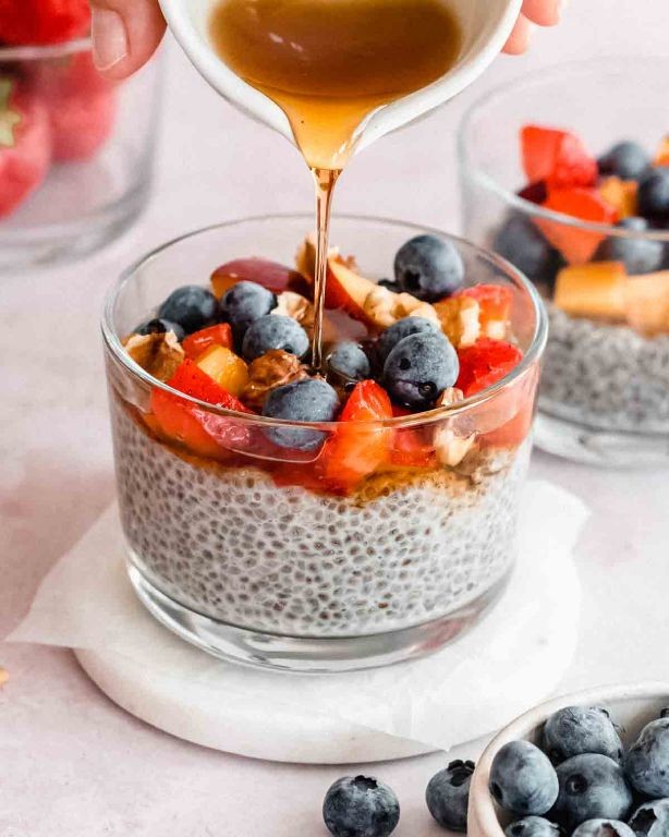 Lowfat Chia Seed Pudding with Almond Milk