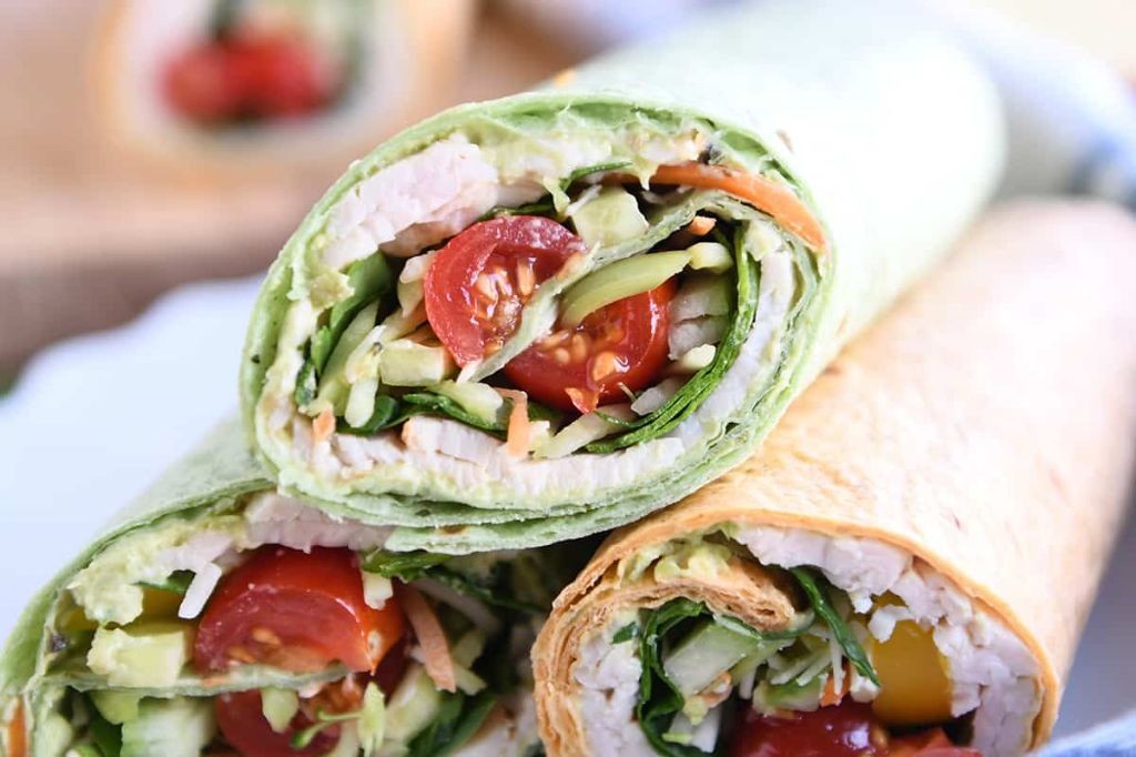 Lowfat Turkey and Avocado Wrap
