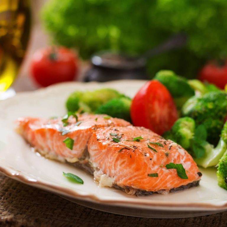 Lychee and Ginger Glazed Salmon