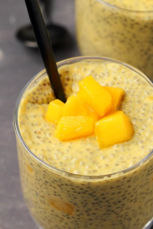Lychee and Mango Chia Pudding