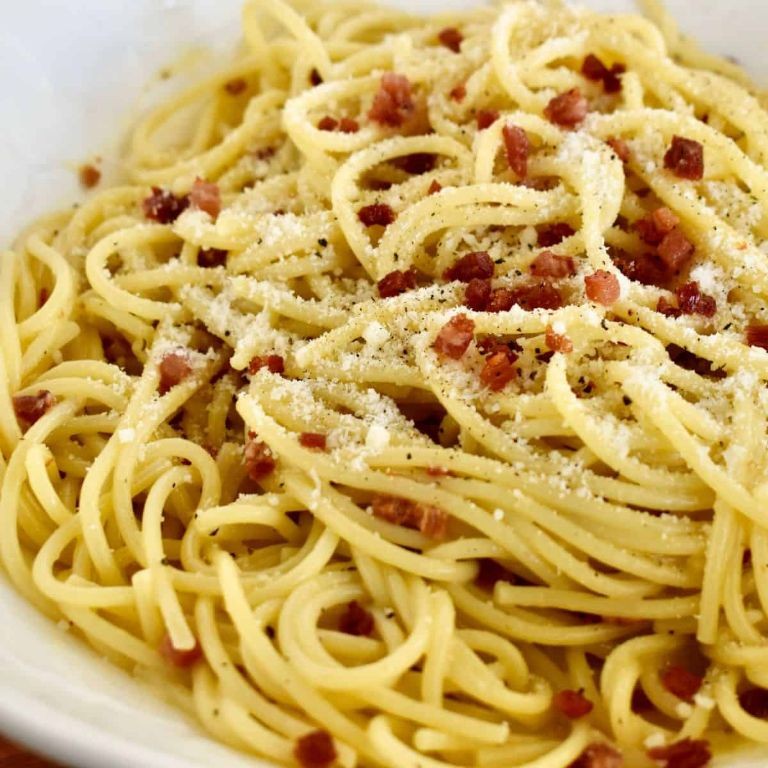 Macaroni Carbonara with Pancetta