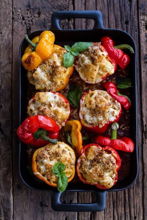 Macaroni and Cheese Stuffed Peppers