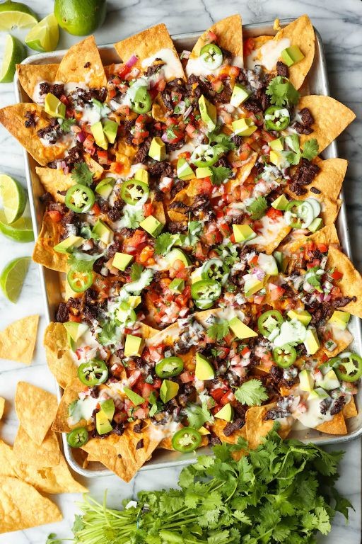 Machaca Carne Asada Nachos