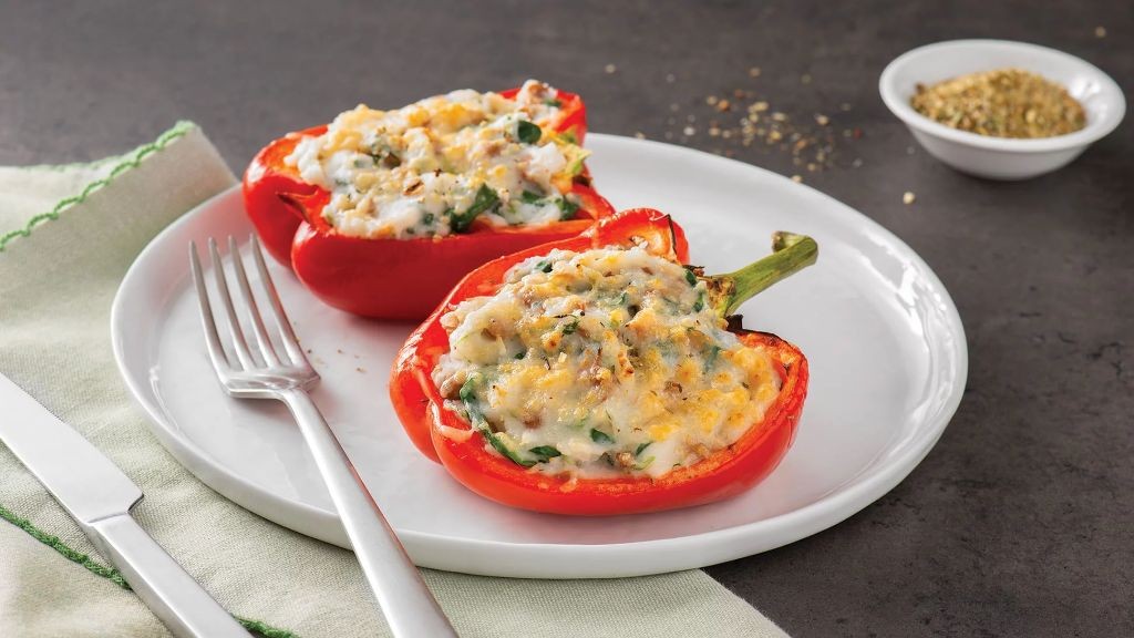 Machaca and Potato Stuffed Peppers