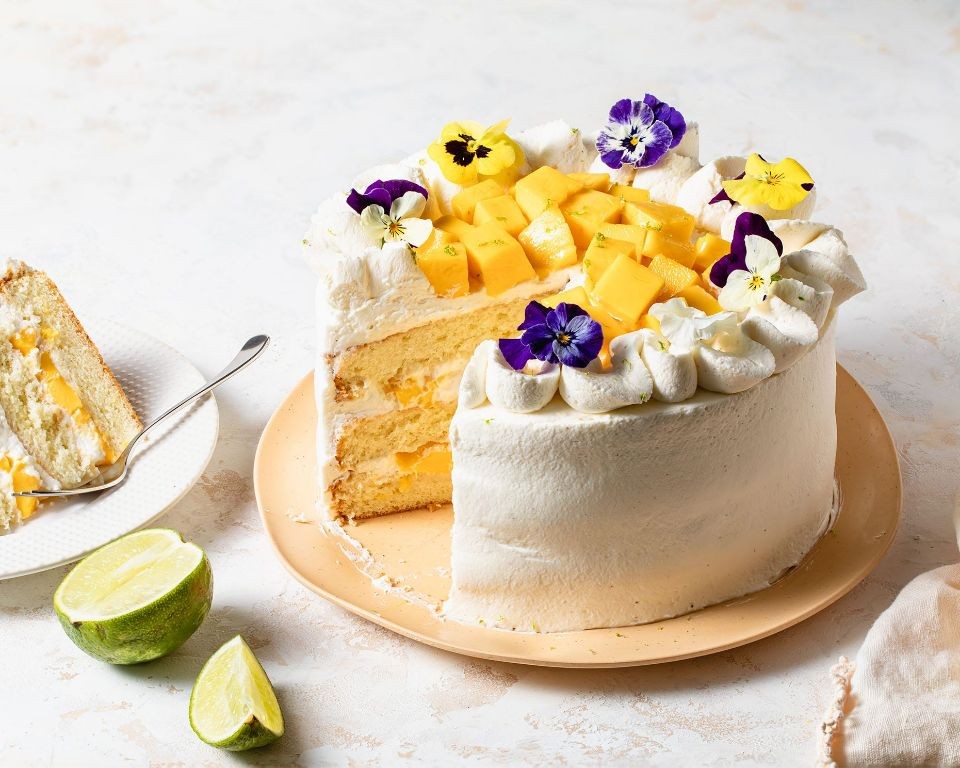 Mango Coconut Cream Hawaiian Cake