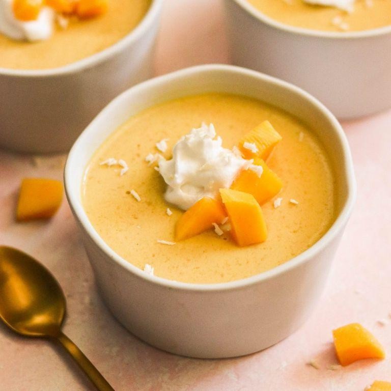 Mango Coconut Pudding
