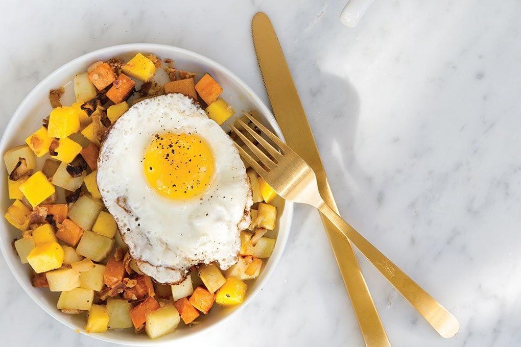 Mango and Sweet Potato Hash