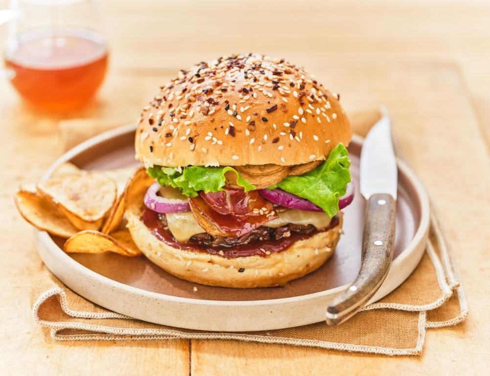 Maple Bacon Hamburger Buns