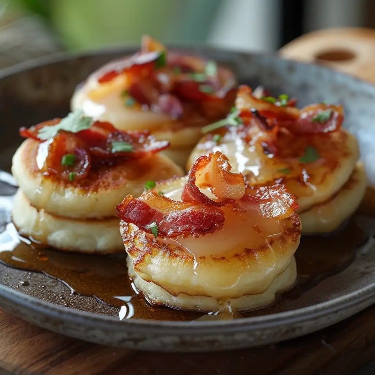 Maple Bacon Souffle Pancakes