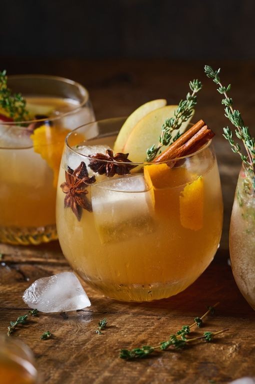 Maple Bourbon Apple Cider Cocktail