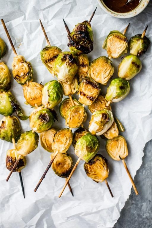 Maple Dijon Brussels Sprouts Grill Basket