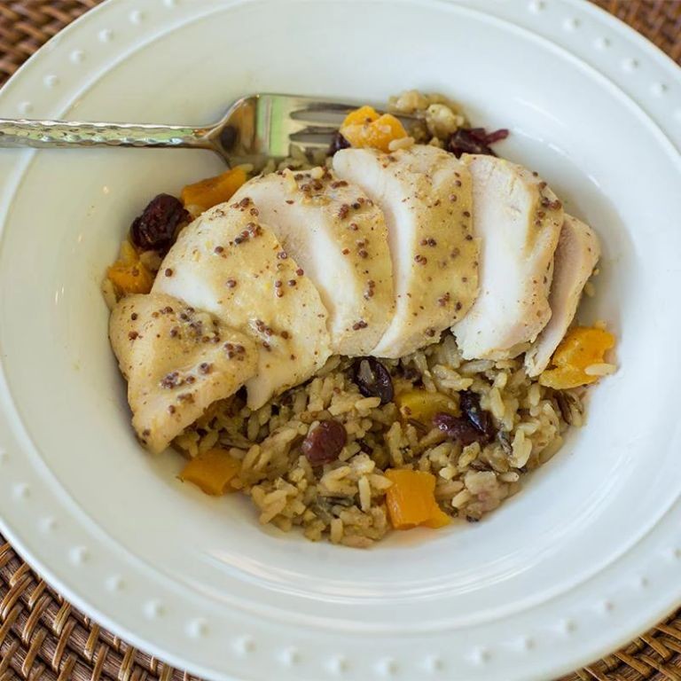Maple Dijon Chicken with Wild Rice