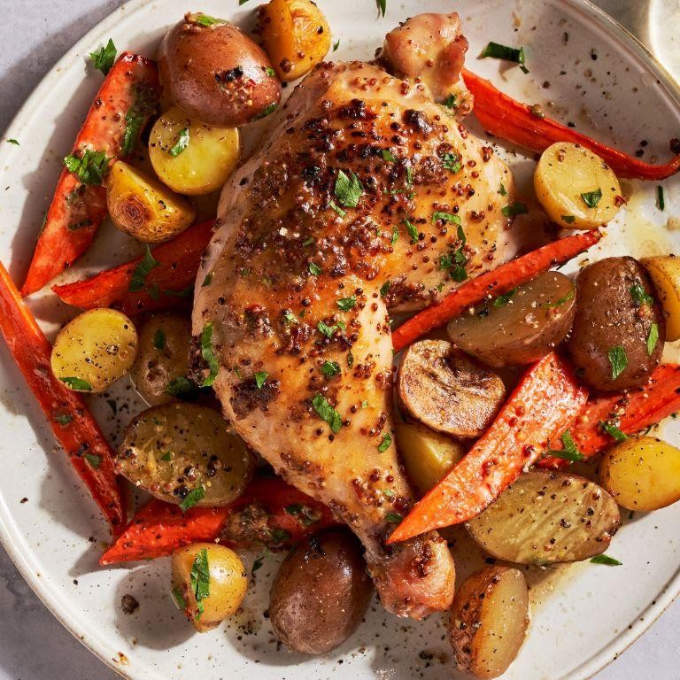 Maple Dijon Glazed Chicken Legs