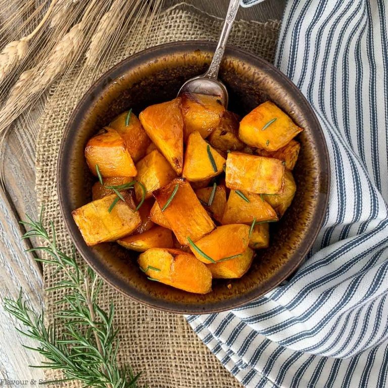 Maple Dijon Roasted Butternut Squash